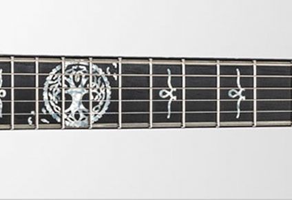 EBONY FINGERBOARD with CUSTOM INLAYS